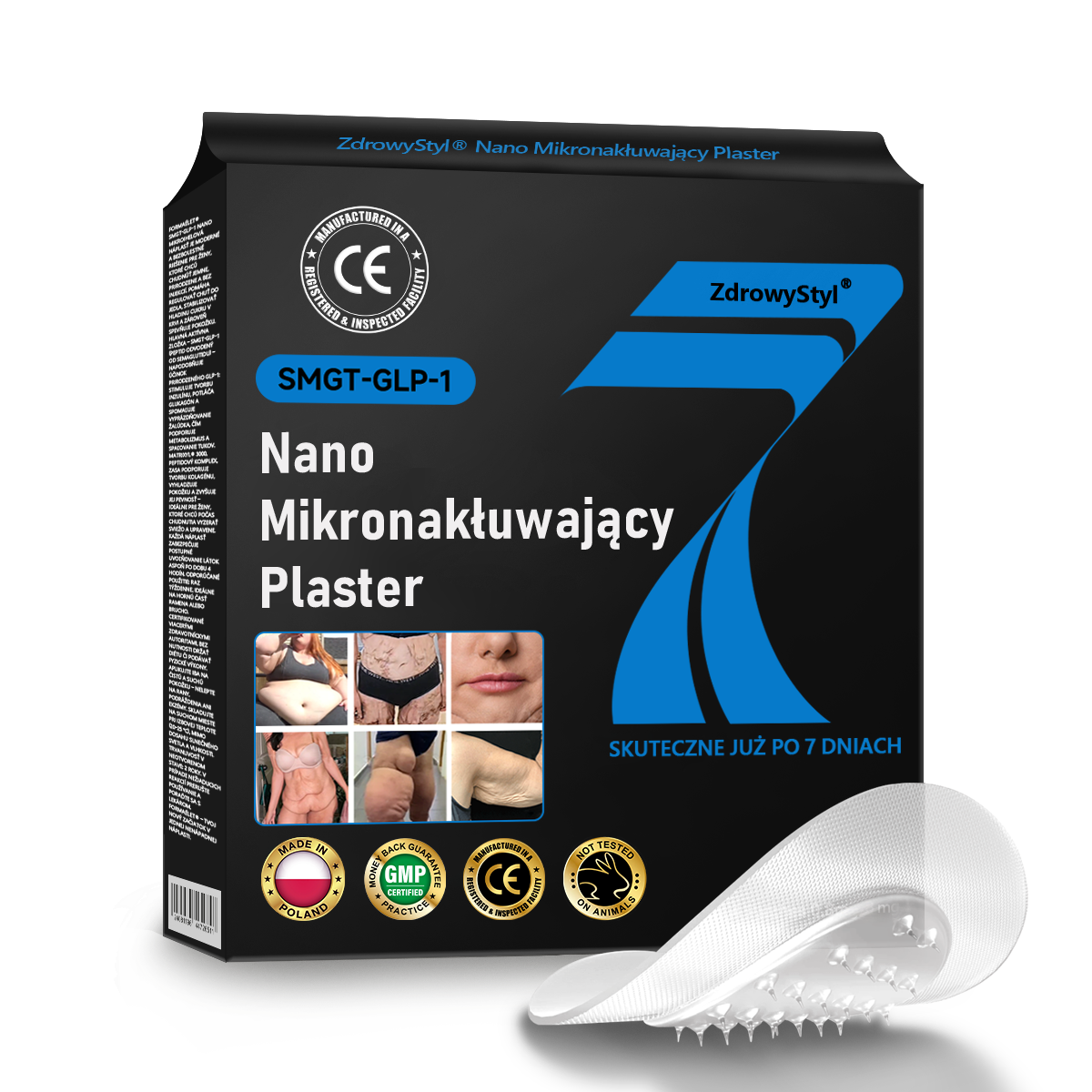 ZdrowyStyl®🌱 Nano Mikronakłuwający Plaster z SMGT-GLP-1 i Matrixyl 3000 – Odchudzanie, Ujędrnianie Skóry, Wsparcie Poziomu Cukru we Krwi, Bez Zastrzyków, Efekty w 7 Dni🔥
