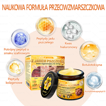 ✨Leurea® Krem Regenerujący z Jadem Pszczelim🔥 Naturalna regeneracja skóry, wygładzenie zmarszczek i promienna cera-50 ml🔥