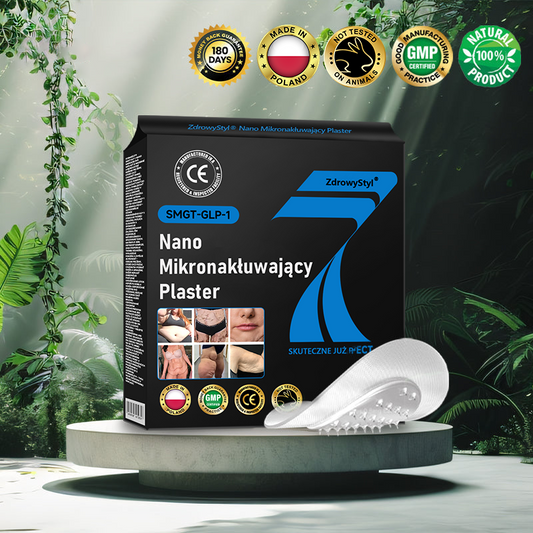 ZdrowyStyl®🌱 Nano Mikronakłuwający Plaster z SMGT-GLP-1 i Matrixyl 3000 – Odchudzanie, Ujędrnianie Skóry, Wsparcie Poziomu Cukru we Krwi, Bez Zastrzyków, Efekty w 7 Dni
