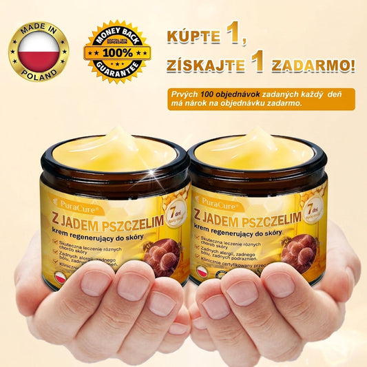 ✨PuraCure® Jad Pszczeli Regeneracja Skóry Krem(👨‍⚕‍CE zatwierdzone)👍✅