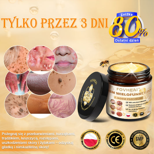 FOVHEAl™ Krem wielofunkcyjny z jadem pszczelim - Polecane przez dermatologów – Odpowiednie dla każdego wieku🔥