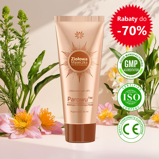 Parowu™ Wybielająca i Rozjaśniająca Maska - Naturalne składniki trwale usuwają plamy, piegi i przebarwienia