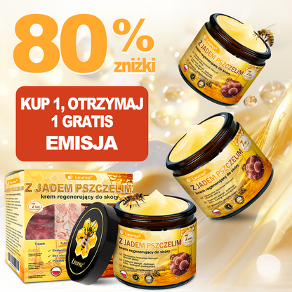 💟Leurea® Krem Regenerujący z Jadem Pszczelim Naturalna regeneracja skóry, Naturalne składniki trwale usuwają plamy, piegi i przebarwienia posłoneczne oraz pomagają zwalczać zmarszczki i wiotkość skóry — 50 ml✨